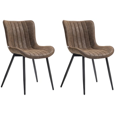 Chaise de salle à manger Revêtement HOMCOM