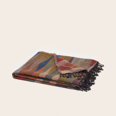 Plaid Fadel  en Jacquard motif arlequin Multicolore 140x200 cm MADURA