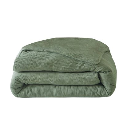 Housse de couette gaze de coton - COSY BLANC DES VOSGES