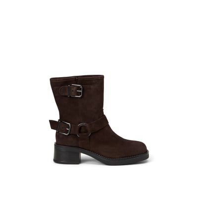 Bottes à tige courte, modèle Raquel en cuir velours souple MARC O'POLO