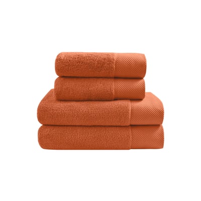 Ensemble de bain 4 pièces Zéro Twist SENSOFT (2 draps de bain + 2 serviettes) SENSEI MAISON