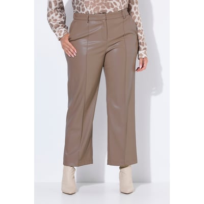 Pantalon aspect cuir, passepoils ULLA POPKEN