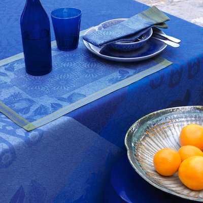 Set de table en Lin, Jardin d'orient, Made in France LE JACQUARD FRANCAIS