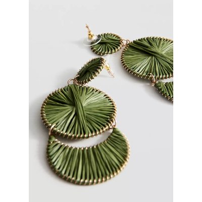 Boucles d'oreilles pendantes design circulaire MANGO