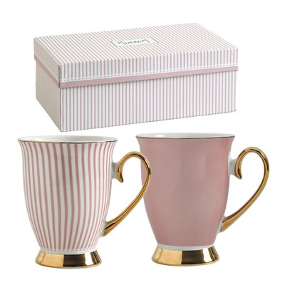 Coffret de 2 Mugs rose MATHILDE M
