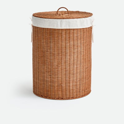 Panier à linge avec couvercle, en rotin, JANA LA REDOUTE INTERIEURS