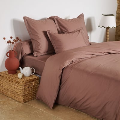 Housse De Couette Unie Percale De Coton - UNIS PERCALE TRADITION DES VOSGES