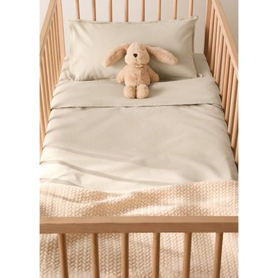 Housse de couette berceau en coton lavé double surpiqûre MANGO HOME