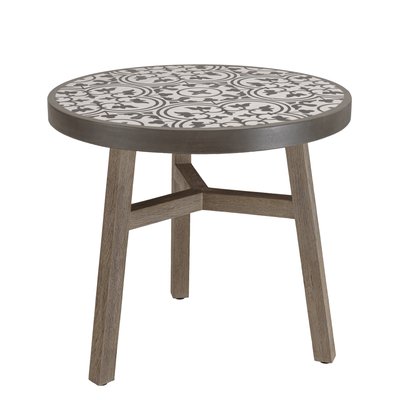 Table à manger ronde 80 cm béton gris BRASILIA PIER IMPORT