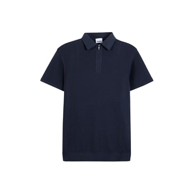 Polo tricot relief ajouré IKKS