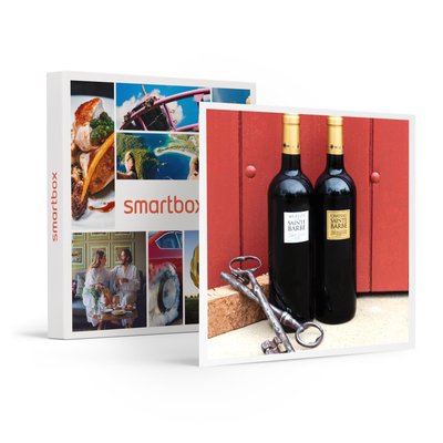 Coffret 2 bouteilles de bordeaux rouge du Château Sainte Barbe- SMARTBOX - Coffret Cadeau Gastronomie SMARTBOX