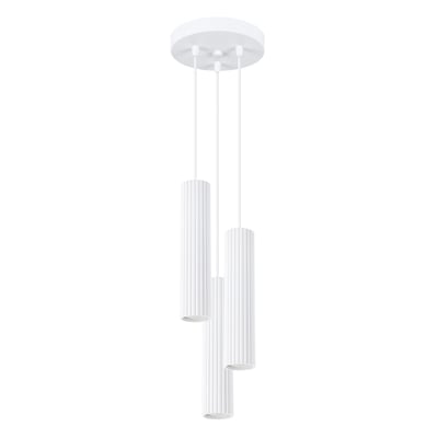Suspension Aluminium Blanc GU10 3 Karbon EDEN