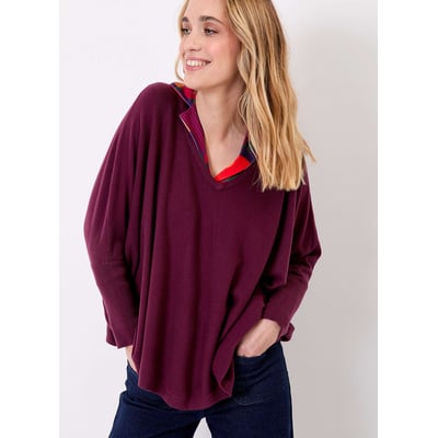 Pull oversize maille col V LANA LA FIANCÉE