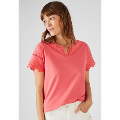 T-shirt broderies anglaises pur coton DAMART