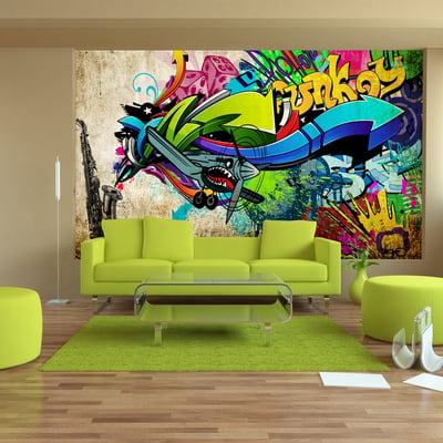 Papier peint intissé panoramique Street art Funky - graffiti EDEN