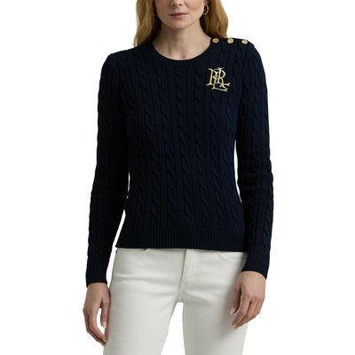 Пуловер с круглым вырезом из витого трикотажа, MONTIVA LAUREN RALPH LAUREN