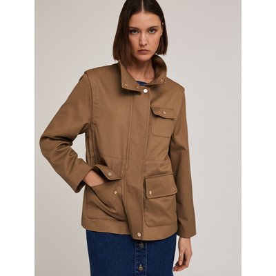 Parka in DRILL di cotone misto lyocell foderato internamente MOTIVI