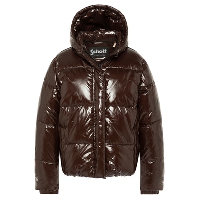 Blouson shiny à capuche enfant SCHOTT