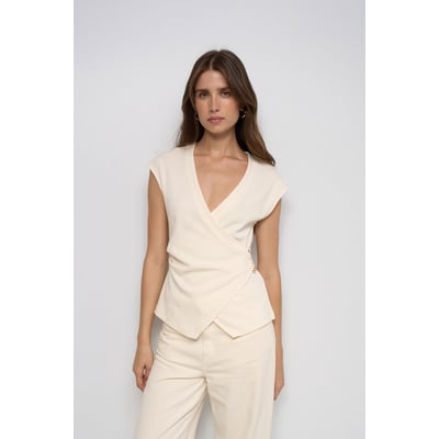 TOP EN MAILLE CROISÉ SALSA JEANS