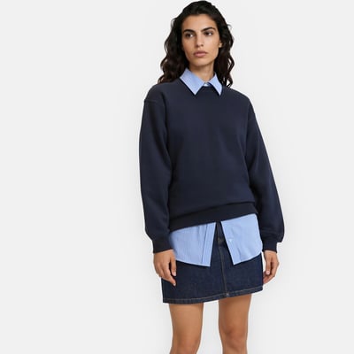 Crew Neck Sweatshirt in Loose Fit LA REDOUTE COLLECTIONS