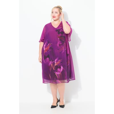 Robe à manches courtes et col en V ULLA POPKEN