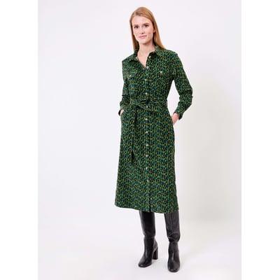 Robe midi chemisier velours côtelé LOUISON PRINCESSE NOMADE