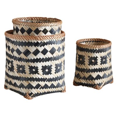 Corbeilles de rangement en bambou (Lot de 3) AUBRY GASPARD