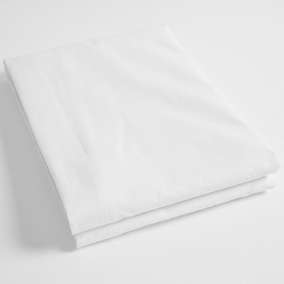 Drap Plat Blanc en Coton LES MATELAS DE MORPHEE