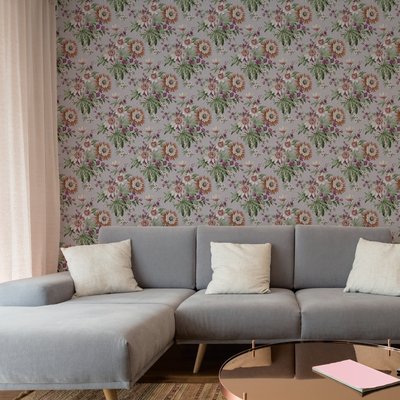 Papier peint Fleurs de la passion automne BOUTIQUE