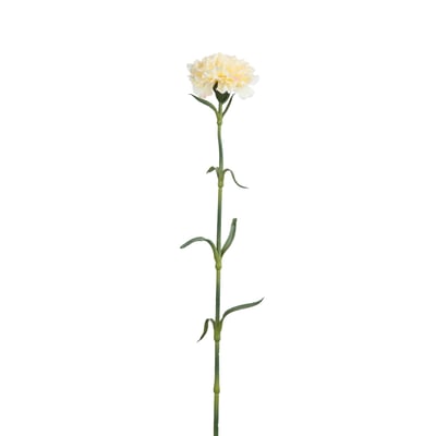 Tige d'œillet artificielle avec feuillage H55 SIA DECO