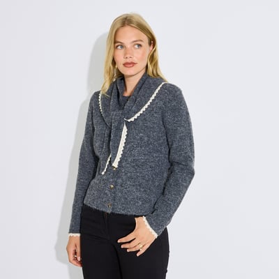 Gilet col rond GRAIN DE MALICE