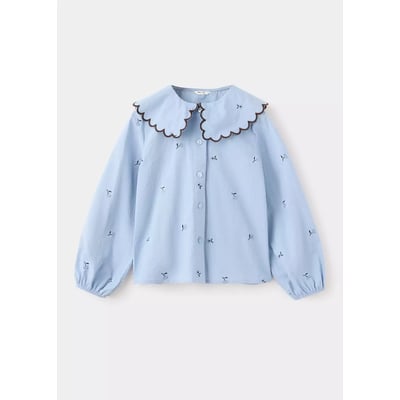 Blouse brodée en coton MANGO BABY