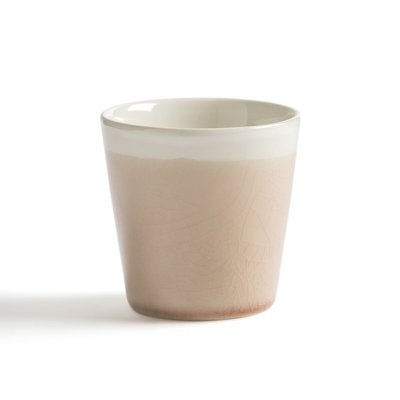 Lote de 4 chávenas de café, efeito estalado, GOGAIN LA REDOUTE INTERIEURS