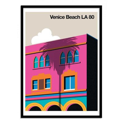 Affiche d'art - Venice Beach LA 80 - Bo Lundberg WALL EDITIONS