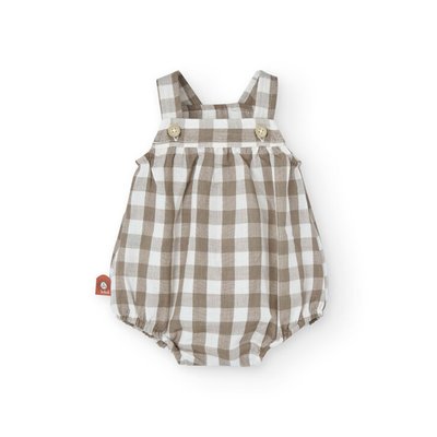 Bloomer en coton avec imprimé carreaux BOBOLI