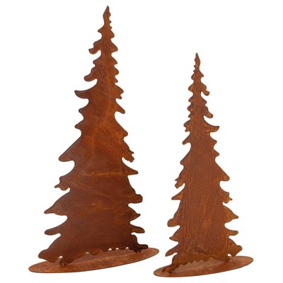 Sapins en métal vieilli (Lot de 2) AUBRY GASPARD