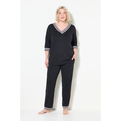 Pyjama à col V et manches 3/4 ULLA POPKEN