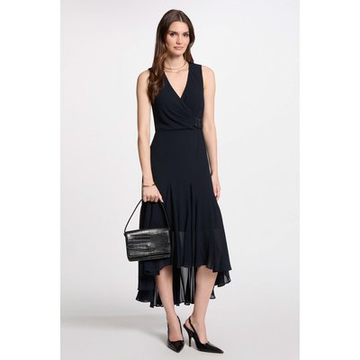 Robe midi droite fluide MORGAN