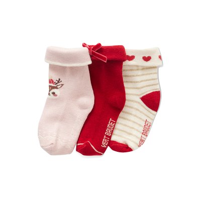 Coffret de Noël 3 paires de chaussettes VERTBAUDET