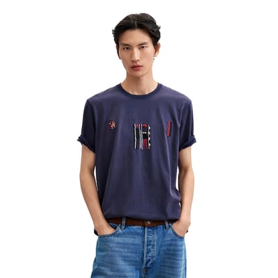 T-shirt en maille brodée DESIGUAL