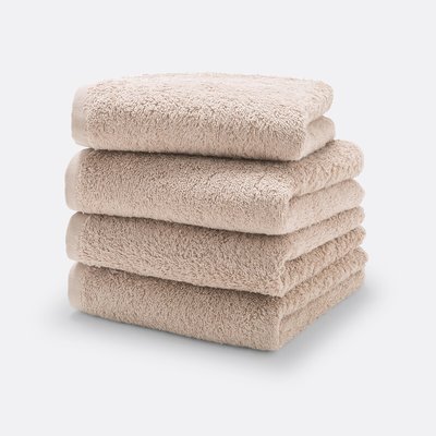 Lot 4 serviettes d'invité éponge 500g/m2,Scenario LA REDOUTE INTERIEURS