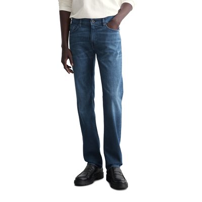 Jeans zippé en bas homme clearance