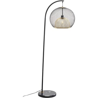 Lampadaire en acier et marbre, GRATO KARE DESIGN