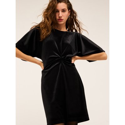 Robe en velours lisse doublée intérieurement MOTIVI