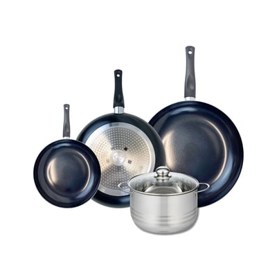 Batterie 3 poêles 20/28/32cm + 1 faitout 20cm PRIMA BRILLANT ELO