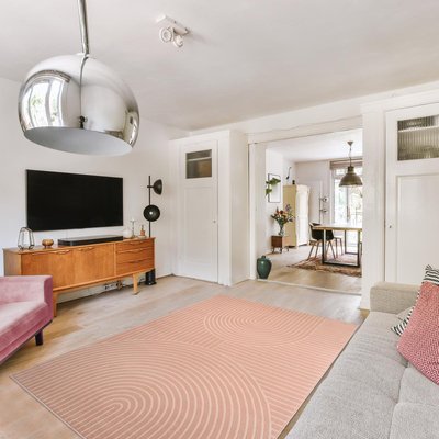 Tapis salon et chambre tissé motif géométrique ARCRIL UN AMOUR DE TAPIS