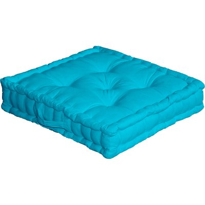 Coussin de sol uni en pur coton HOME MAISON