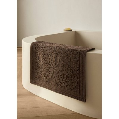 Tapis de bain en jacquard fleuri MANGO HOME