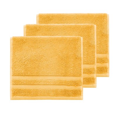 Lot de 3 serviettes invité 600 g/m² SENSILK SENSEI MAISON