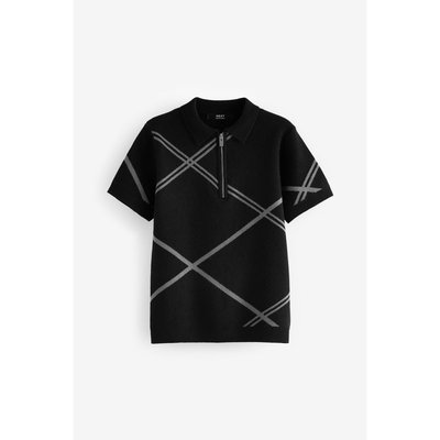 Polo en maille à col zippé NEXT